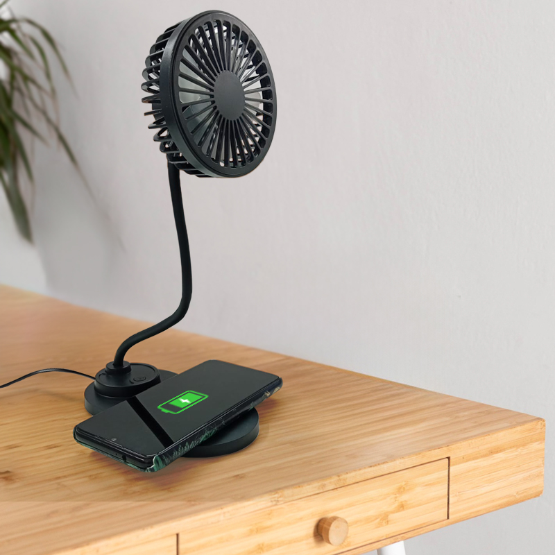 FLEXIBLE FAN WITH WIRELESS CHARGING