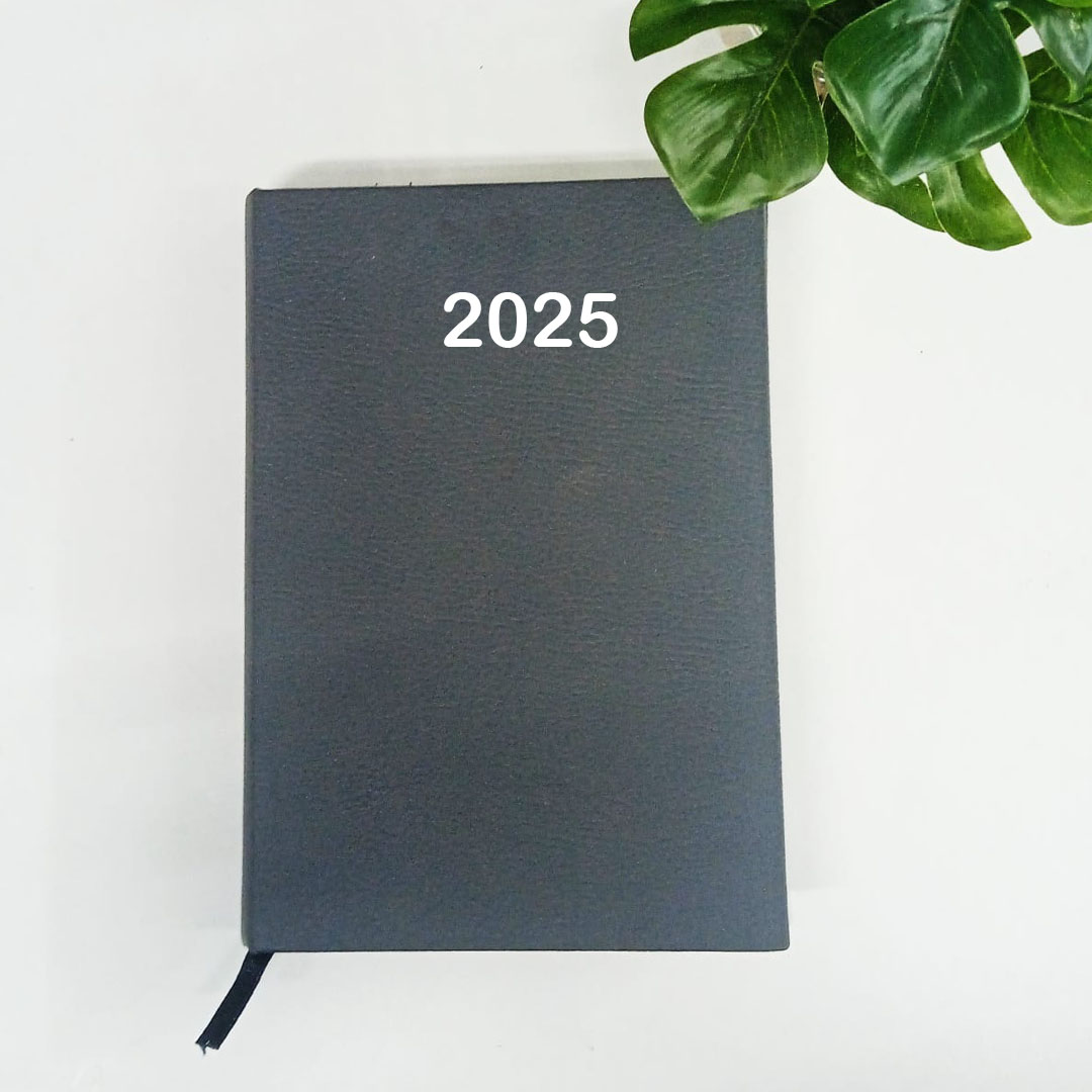 GREY HARDBOARD DIARY