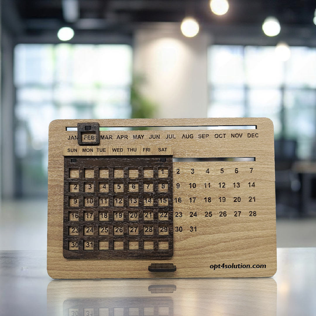 WOODEN UNIVERSAL CALENDAR