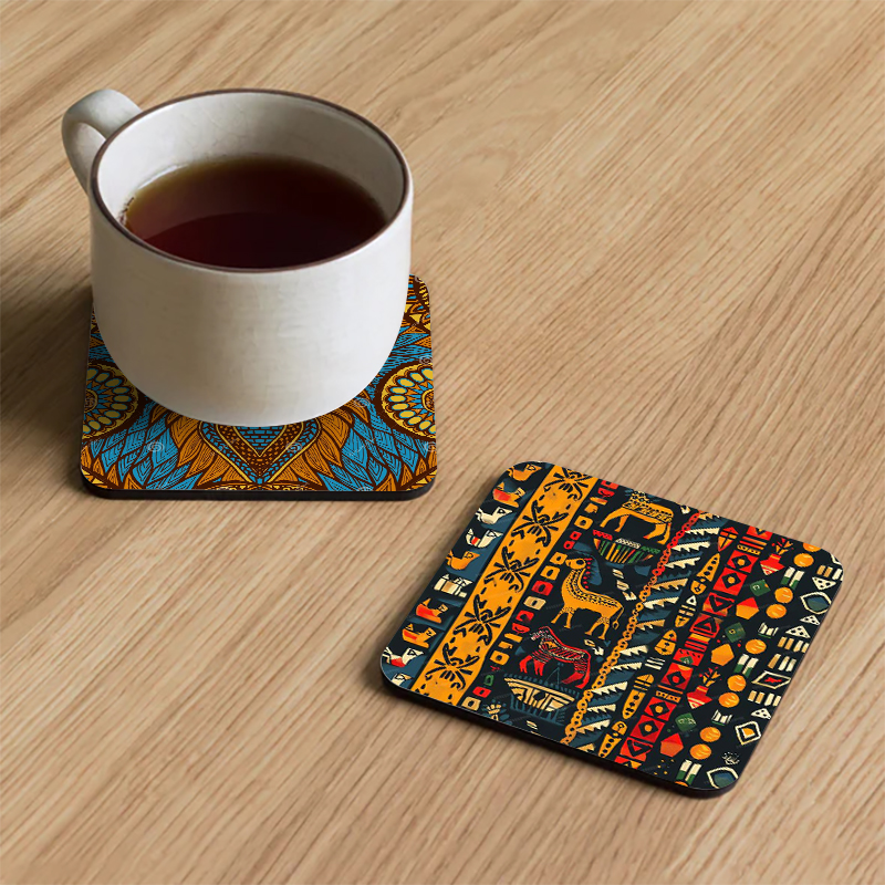 WOODEN TEA COASTER SET